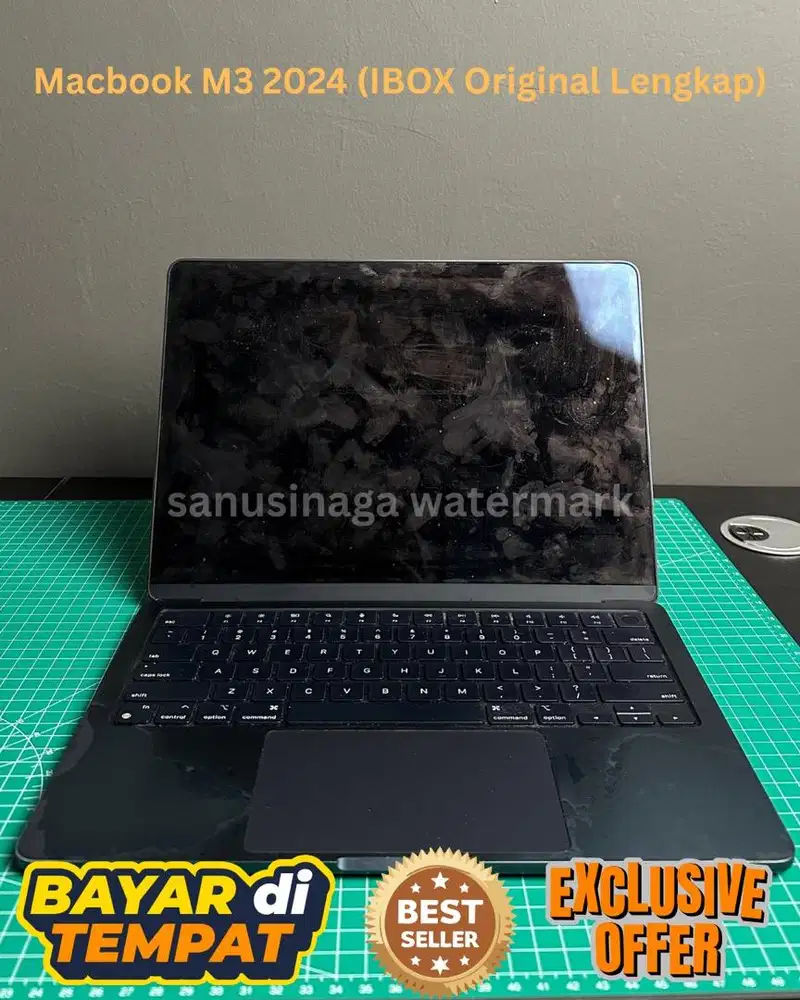 Dijual Macbook Air M3 2024 Original IBOX (Full aksesories lengkap)