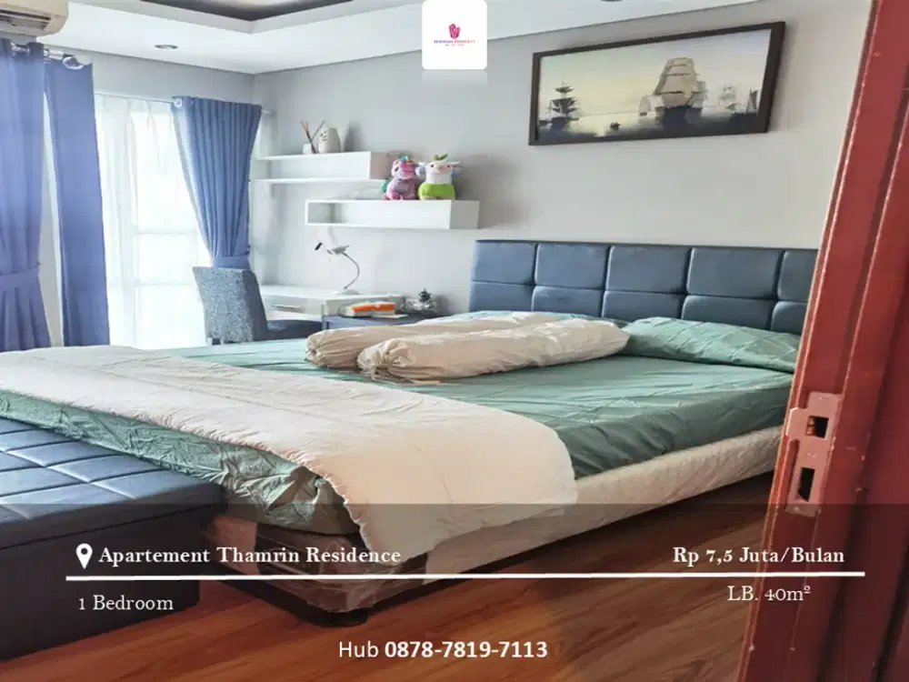 Disewakan Apartement Thamrin Residence 1BR Full Furnished Low Floor