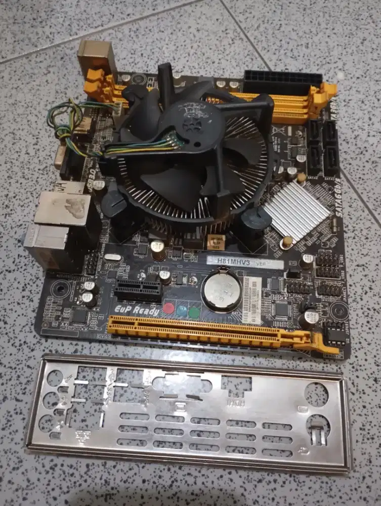 Mobo motherboard H81 + prosesor