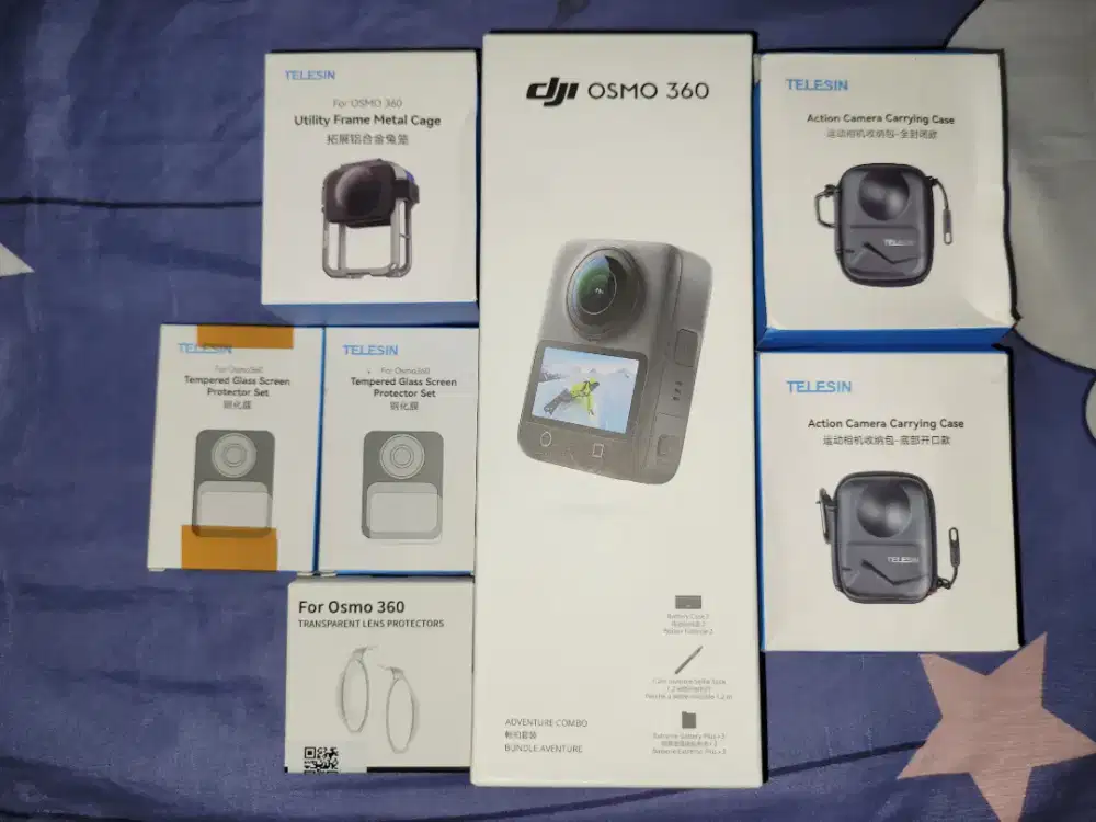 Dji osmo 360 adventure combo full aksesoris garansi panjang