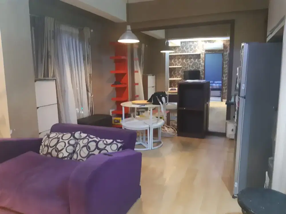 Unit gandeng jarang ada. Luas 57sqm. 2BR 2KM. Harga sewa murah banget