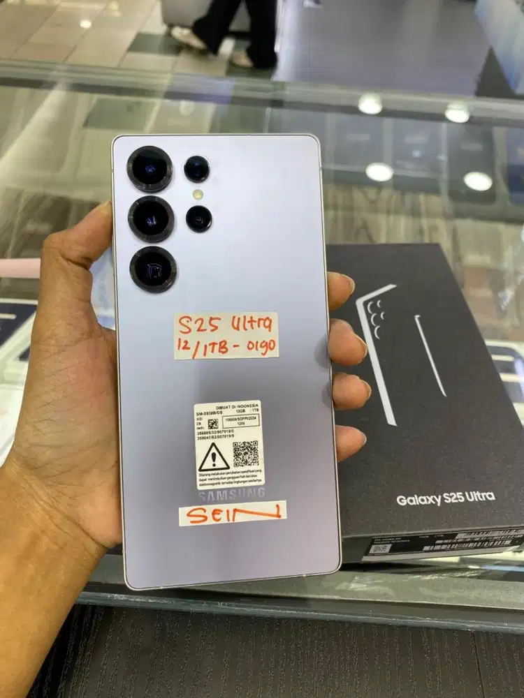 Samsung s25 ultra 1TB silver blue garansi sein