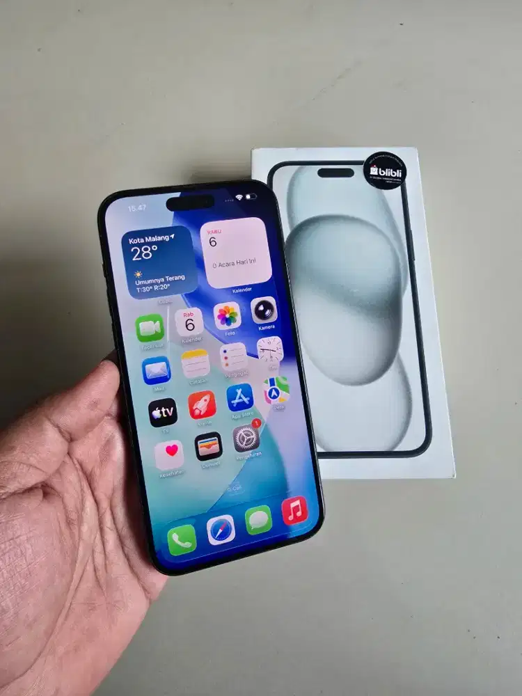 iPhone 15+ Plus 128gb Resmi Indo Fullset Normal Murah