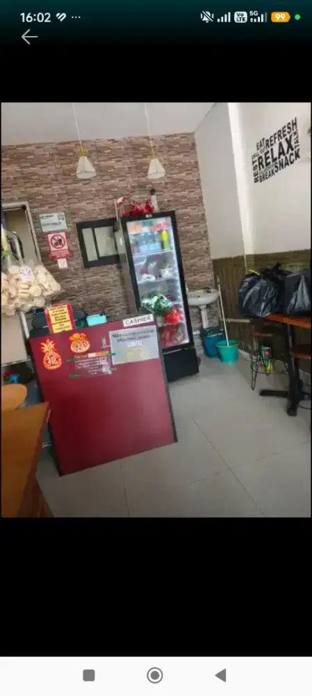 Space usaha makanan 1 x 2 meter
