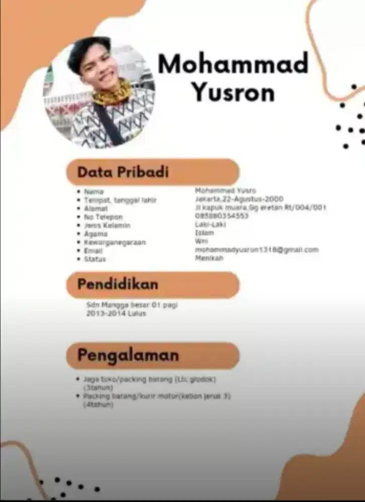 Saya sedang mencari lowongan kerja
