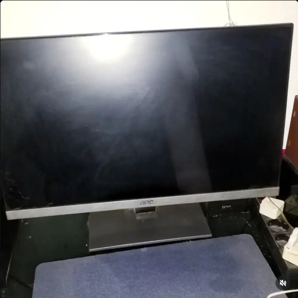 Fs monitor merk aoc 23 inch komplit fulsetasih ada dus y