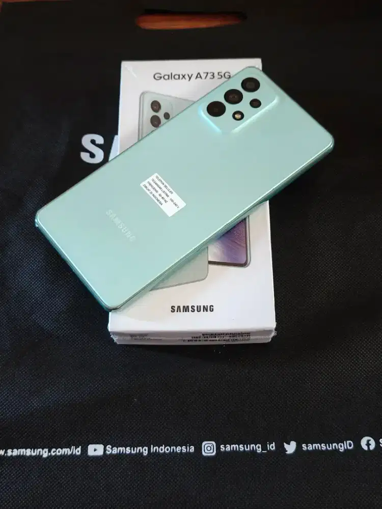 SAMSUNG A73 5G 8 256GB SEIN MULUS 99% LIKE NEW