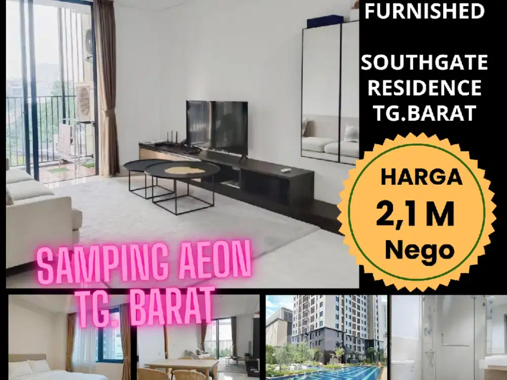 Dijual apartemen mewah fully furnished di Southgate Residence Tg. Barat