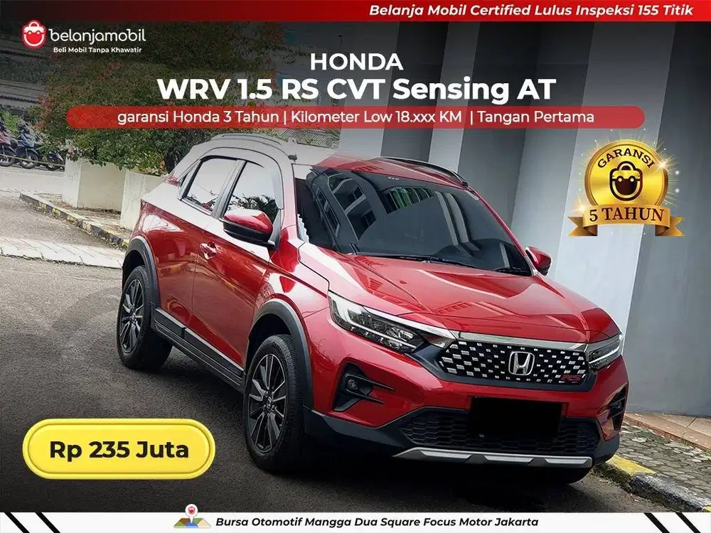 [ GARANSI 5TH ] Honda WR-V WRV WR V 1.5 RS CVT Sensing AT 2024/2025