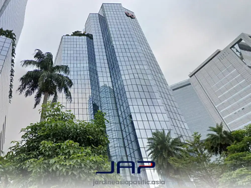 Kantor Area Sudirman di Tamara Center Luas 962 Sqm Bare Dekat MRT