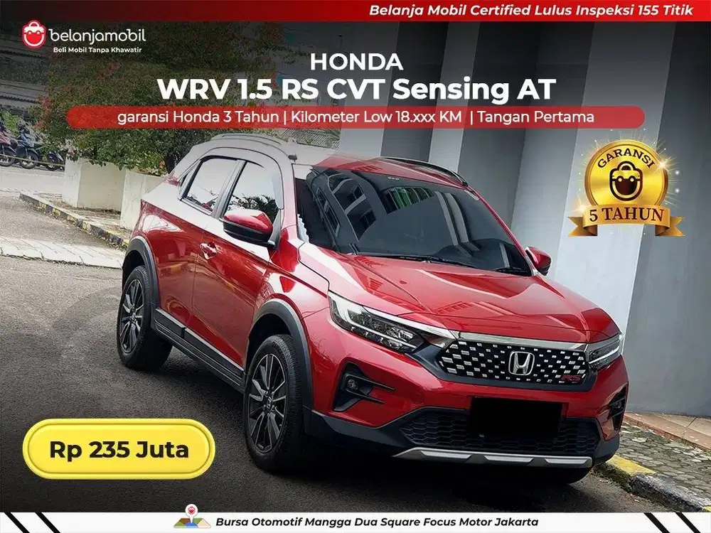 [ GARANSI 5TH ] Honda WR-V WRV WR V 1.5 RS CVT Sensing AT 2024/2025