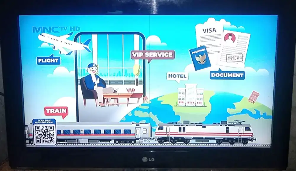 TV LED 32 INC LG+STB DIGITAL (Min Grs Sehelai Rambut) Gmbr Bening Nrml