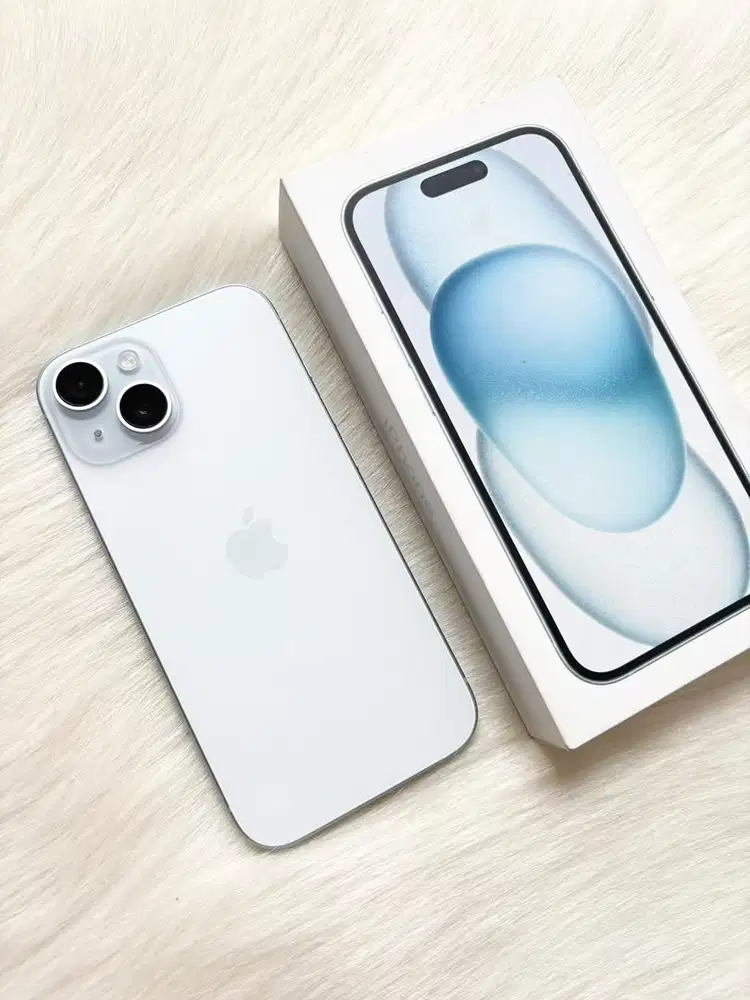 Iphone 15 128gb blue, resmi iBox (like new)