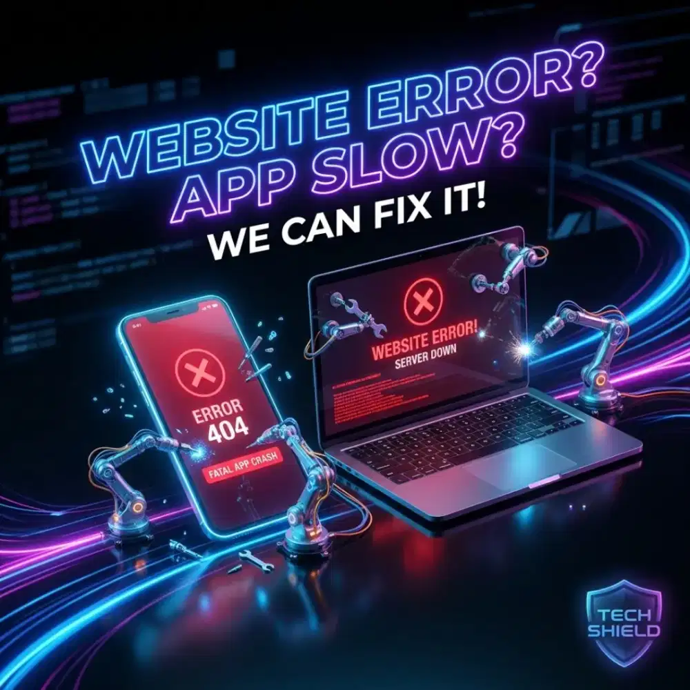 Jasa Website dan aplikasi: built, eror, upgrade digital marketing