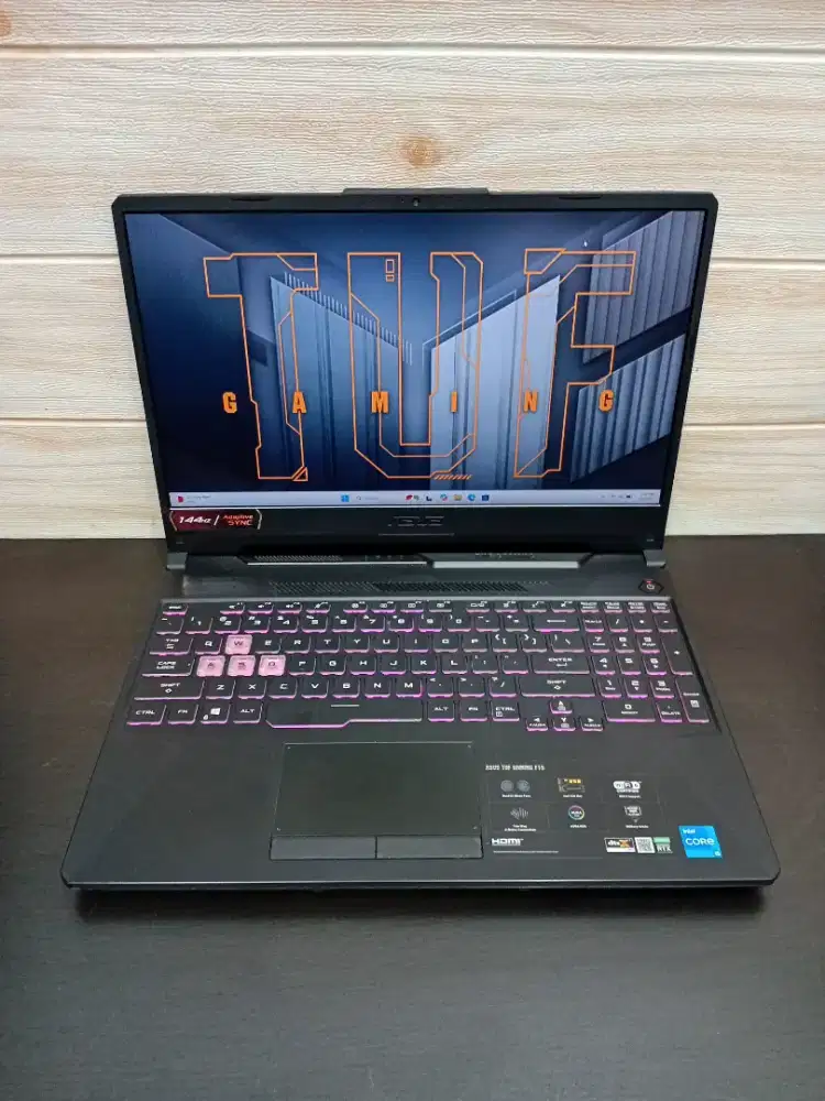 Asus Tuf Gaming F15 FX506HCB intel core i5 gen 11 ram 16gb ssd 512gb