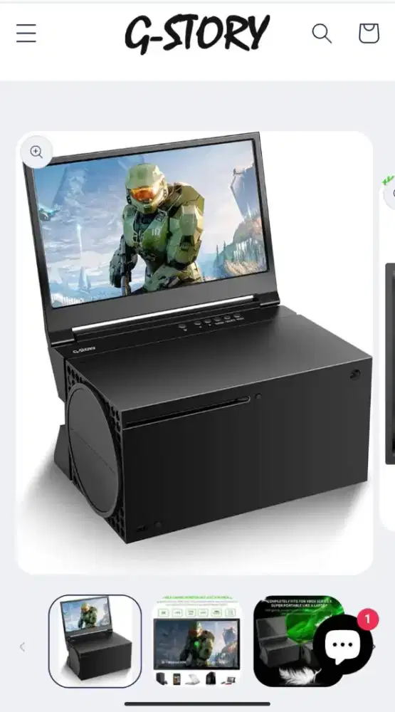 Monitor Xbox series X Gstory 14 inch 4k fullset mulus normal