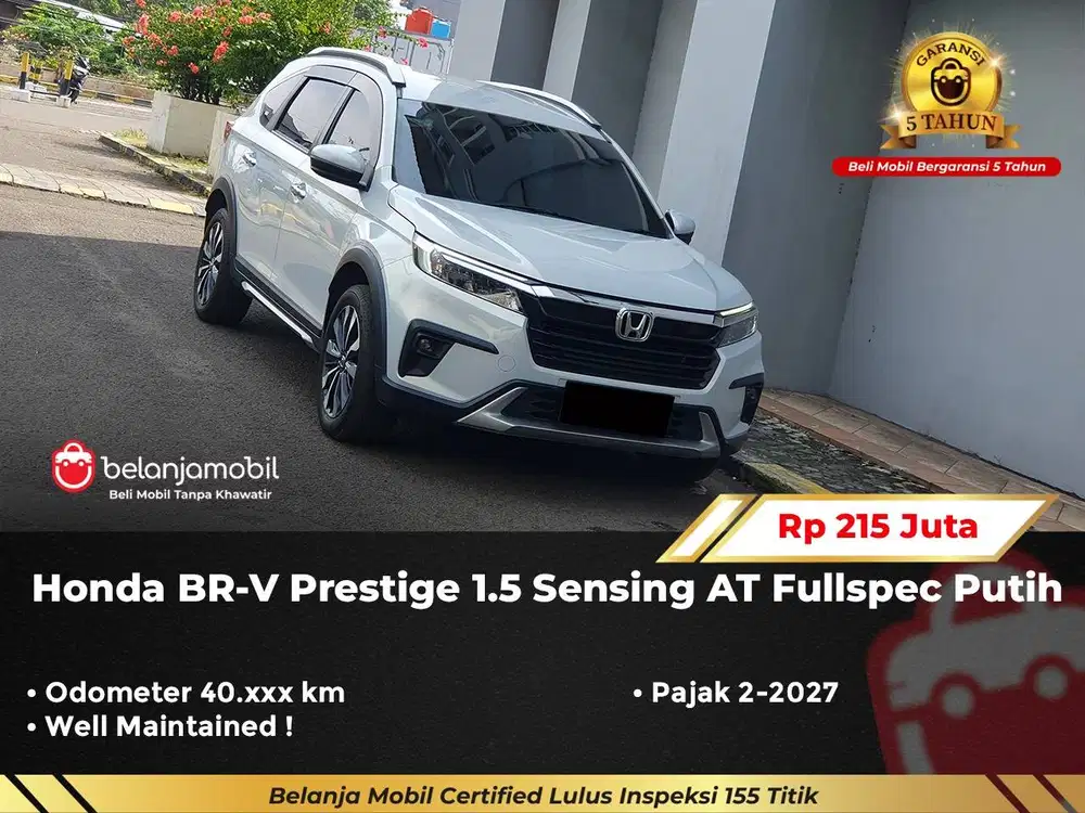 [ GARANSI 5TH ] Honda New BR-V BRV BR V Prestige 1.5 AT 2022/2023
