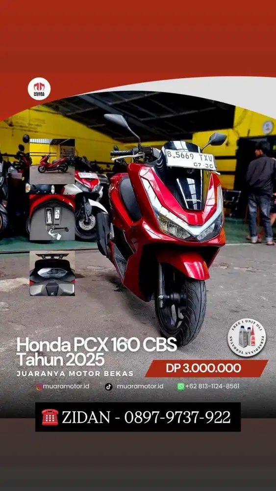 HONDA PCX 160 CBS 2025 TANGAN PERTAMA !!!