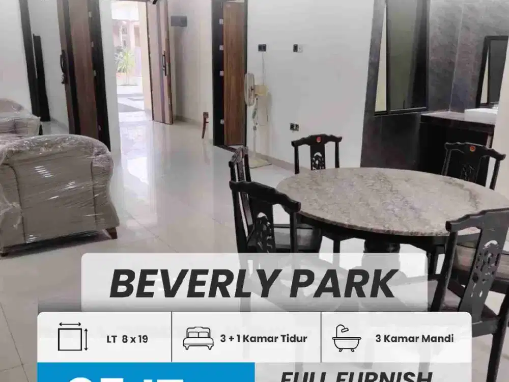 DISEWAKAN RUMAH CANTIK BEVERLY PARK, LOKASI STRATEGIS, NYAMAN,DI BATAM CENTER
