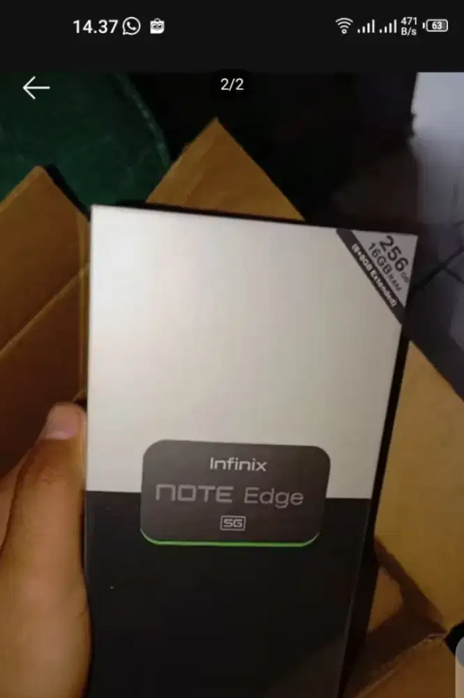 Infinix note edge 5g+