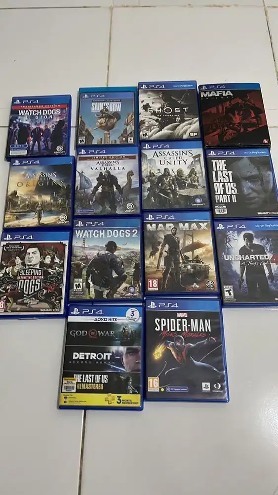 BD KASET PS4 (original) bekas