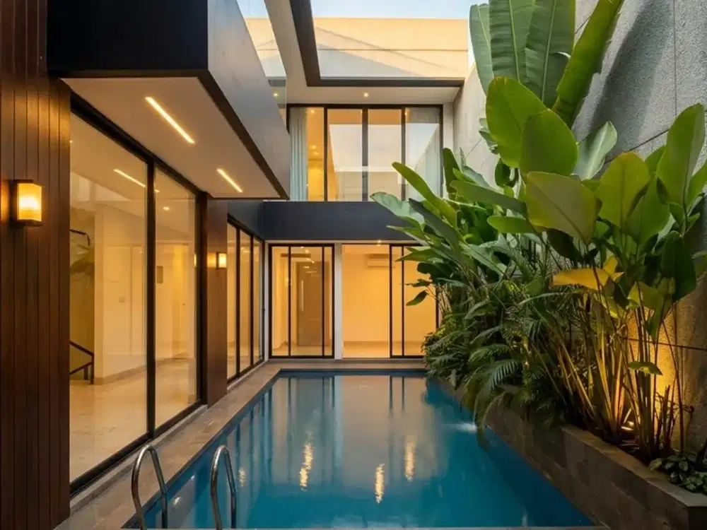 RUMAH FULL FURNISHED PRIVATE POOL BSD BARU FULL FURNISH ADA KOLAM IKAN