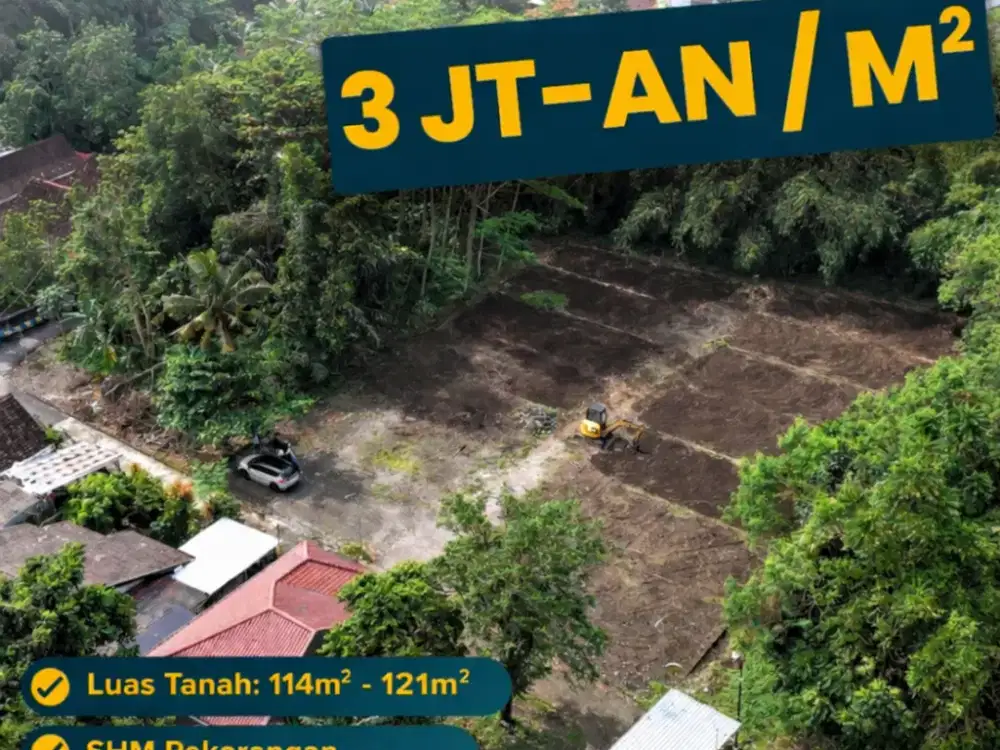 Tanah Jogja 3Jutaan 5 Menit Lapangan Dengung Strategis Siap AJB Asri Nyaman