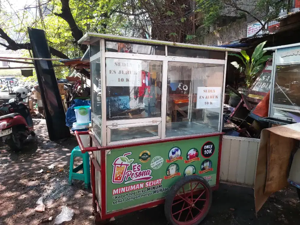 Jual cepat murah gerobak bekas