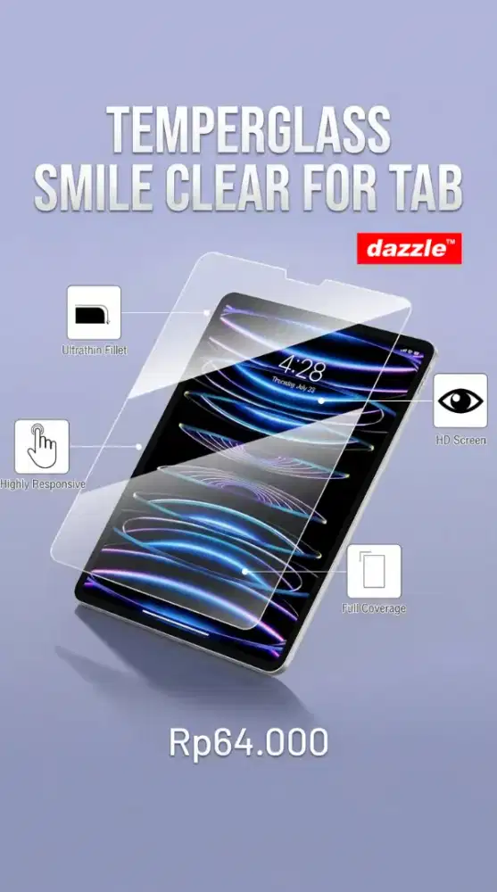 Temperglass Smile Clear Tab