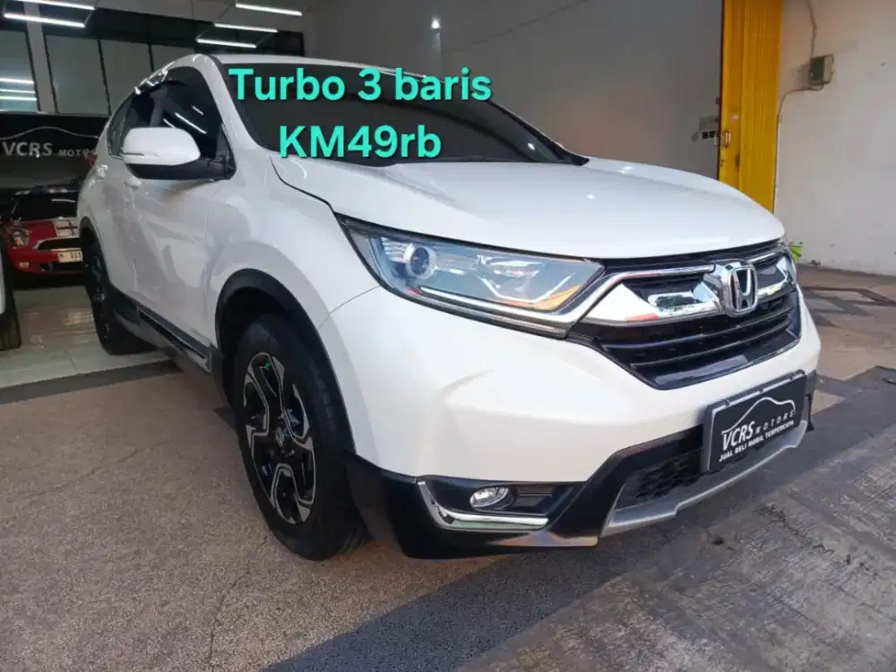 Honda crv turbo 2018 km49rb crf 3 baris putih 1.5 L 7 seat seater