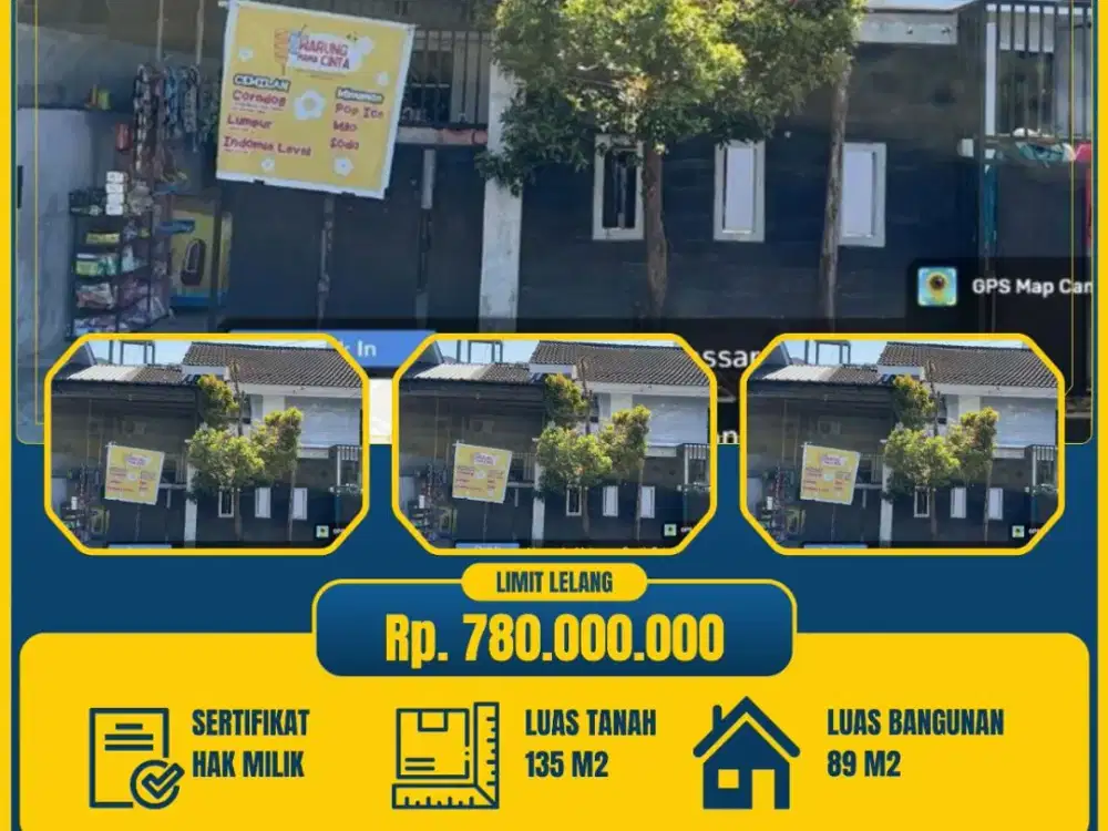 RUMAH SECOND PERUMAHAN GRAHA LESTARI JALAN TUN ABDUL RAZAK KEL BANGKALA KEC MANGGALA KAB MAKASSAR SULAWESI SELATAN