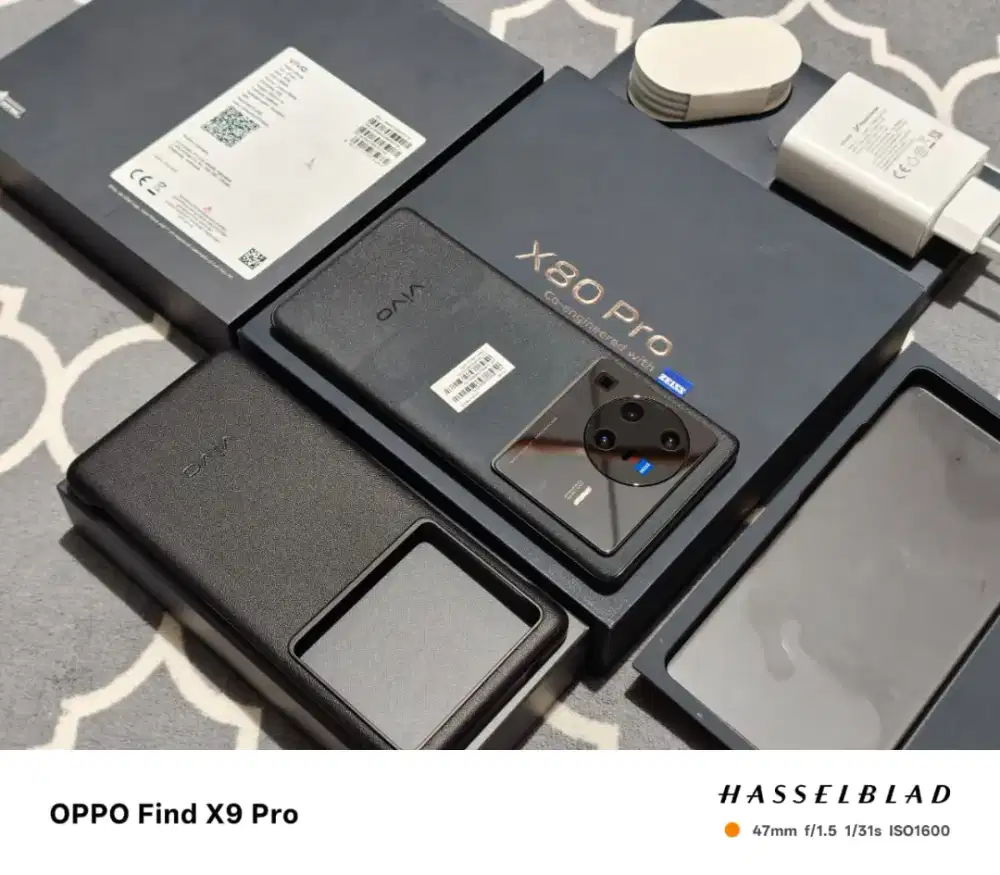 Vivo X80 Pro 12/256GB Fullset Original, 2 Minggu Aktivasi, Garansi On
