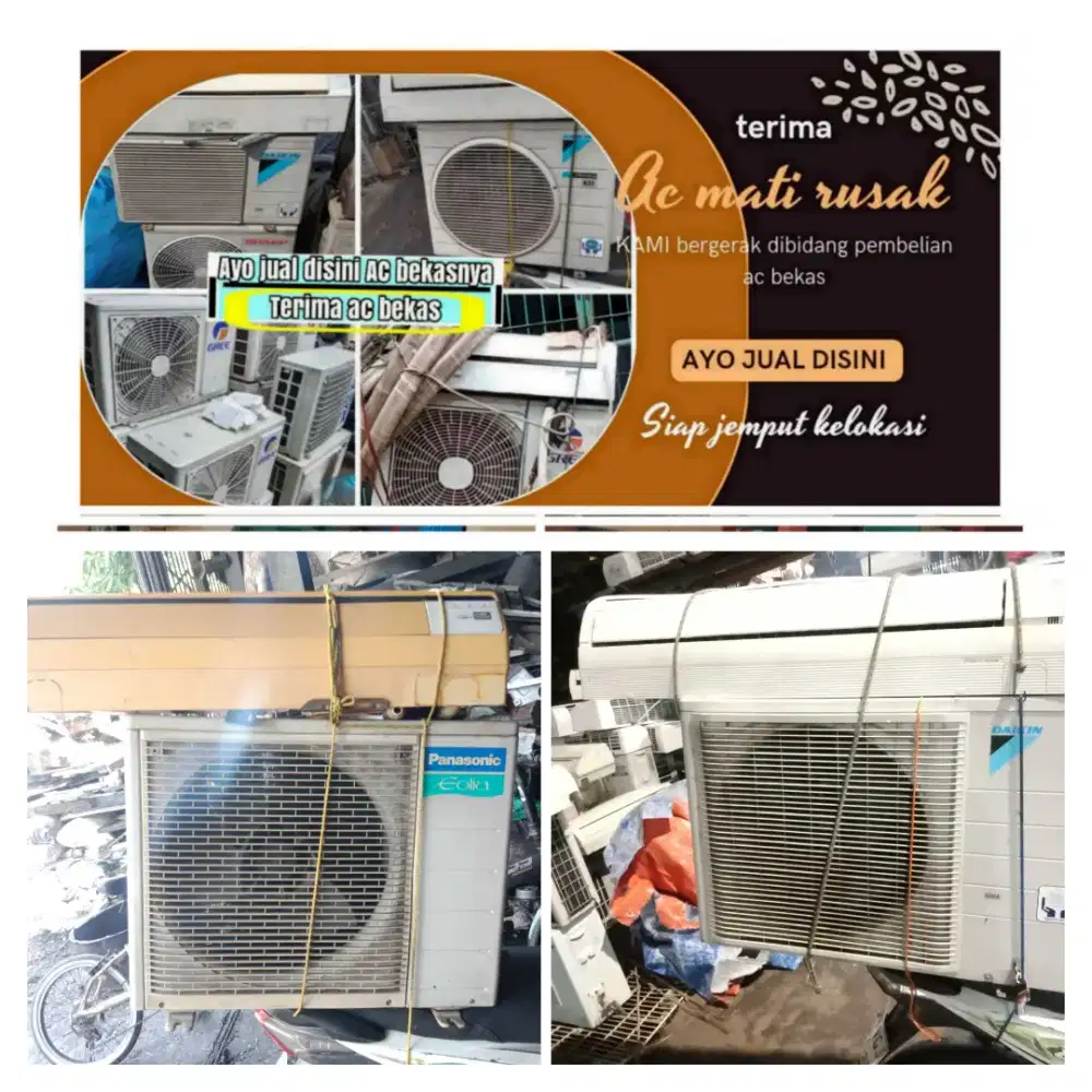 Terima ac bekas rusak