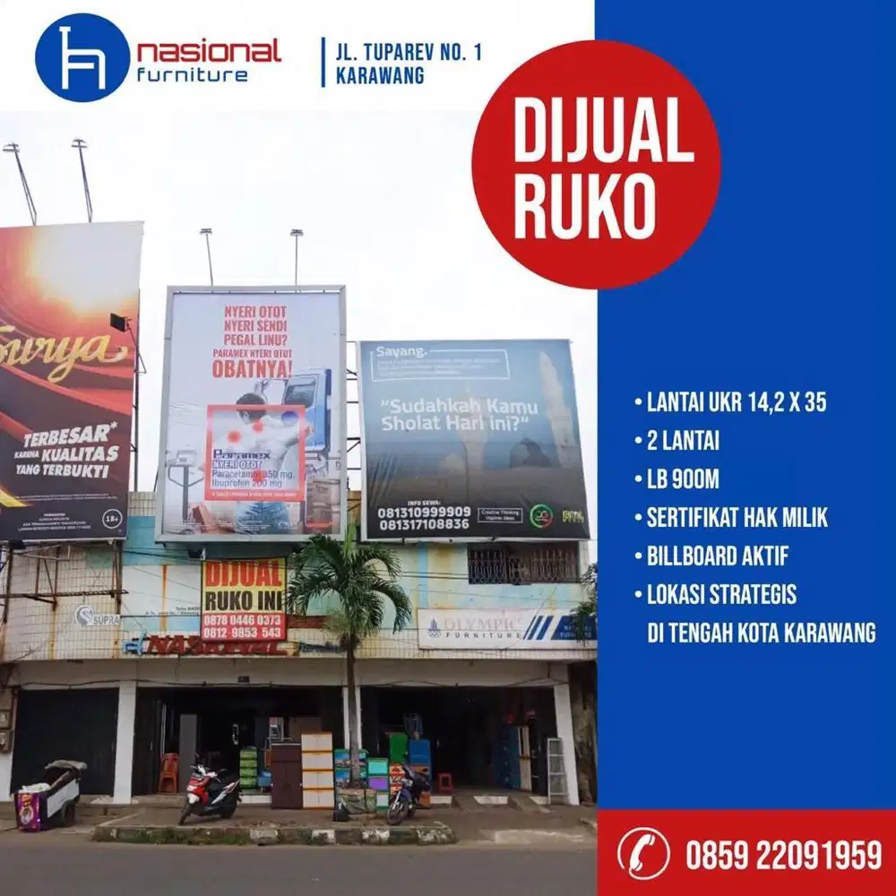 JUAL RUKO KARAWANG LOKASI TERBAIK