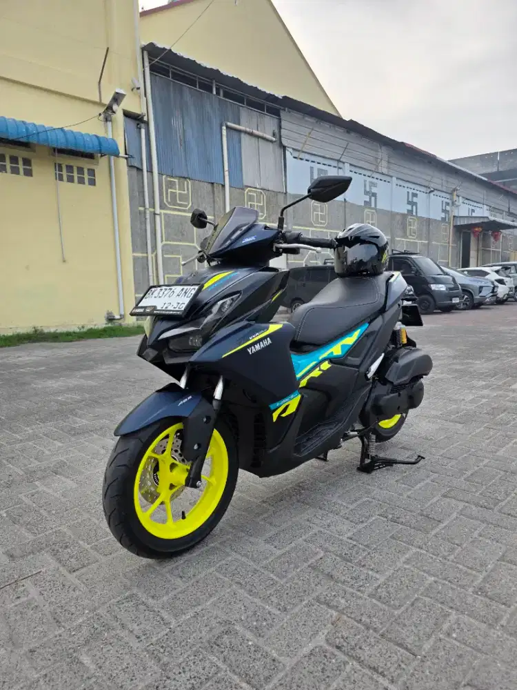 Yamaha Aerox Alpha ABS Biru Hitam 2025