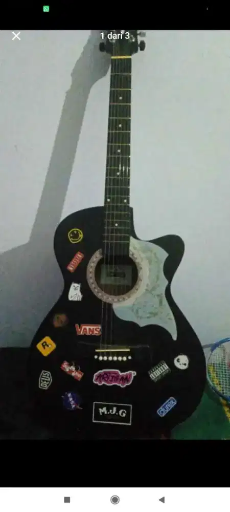 Gitar Akustik Stiker