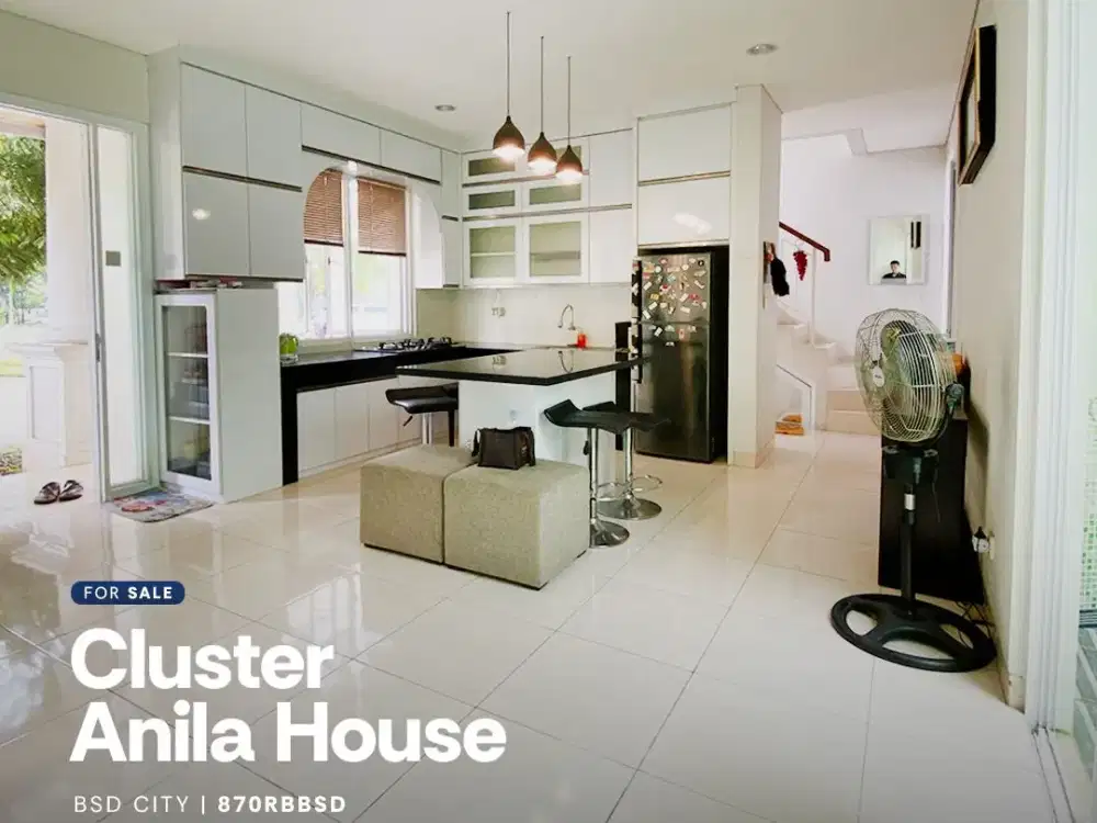 Rumah Sudah Renovasi Terawat di Cluster Anila Vanya Park BSD City