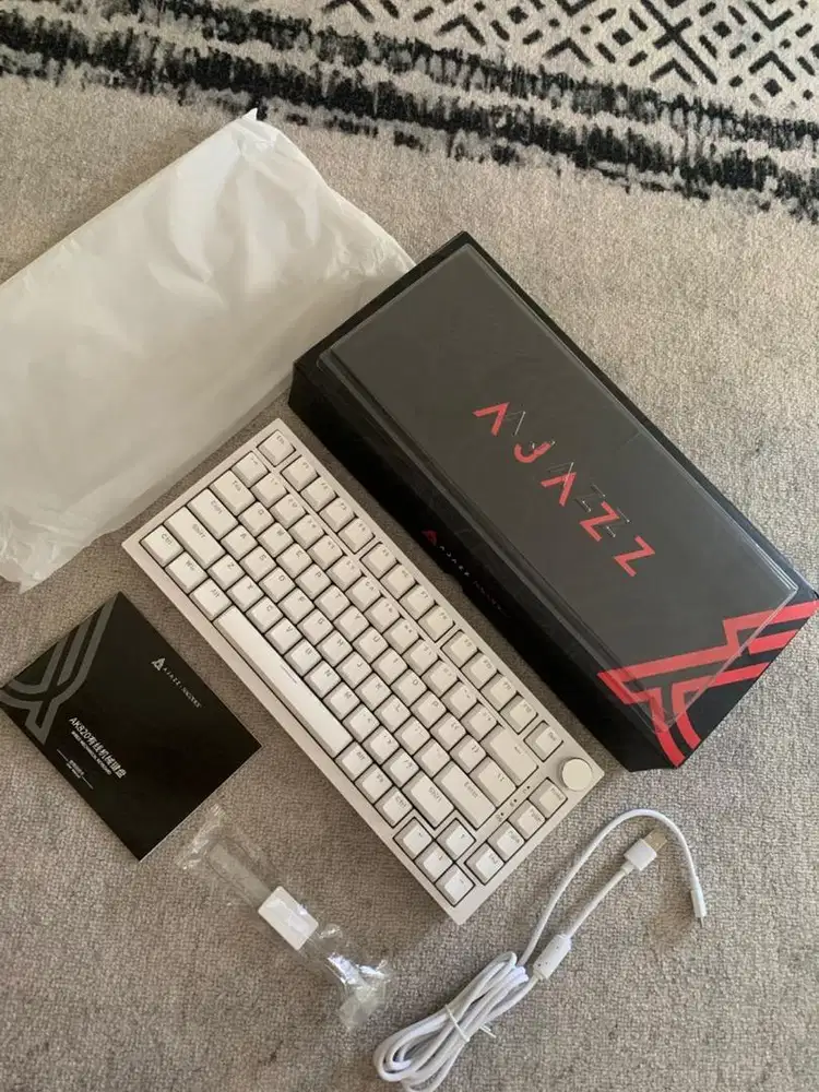 Ajazz AK820 Monochrome 75% Mechanical Keyboard Wired