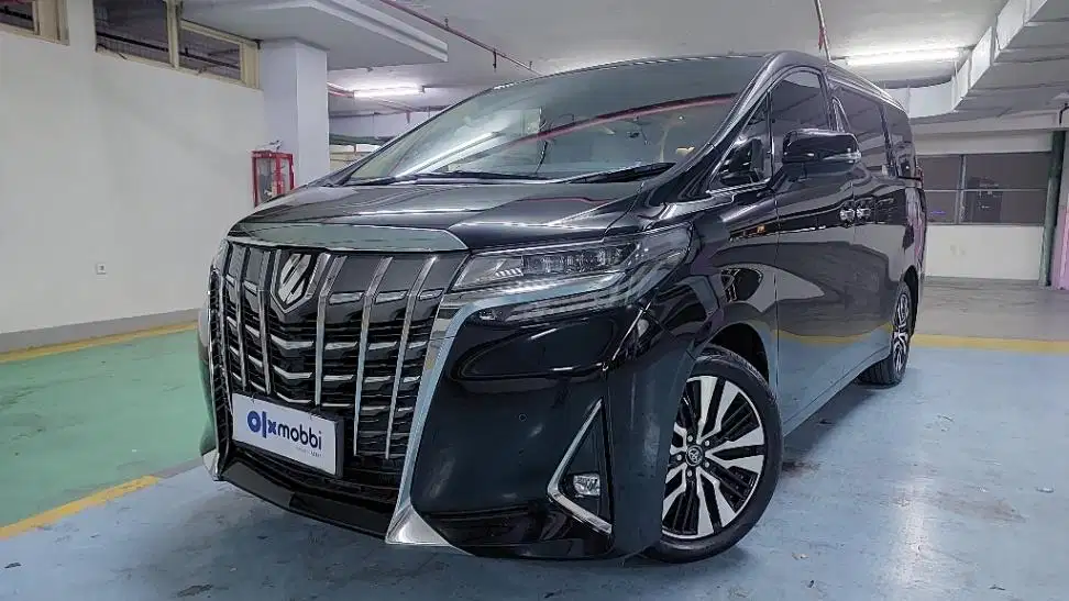 TDP 27JT, Toyota Alphard 2.5 G Bensin-AT Hitam 2018