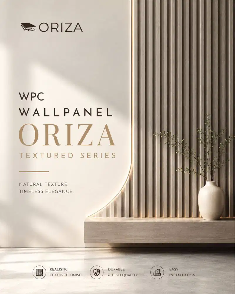 WALLPANEL ORIZA TEXTURED SERIES | WallPanel Motif Kayu | Dekorasi