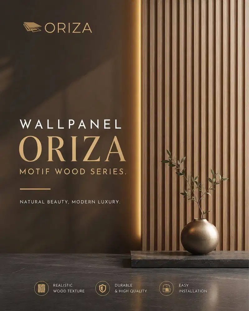WALLPANEL ORIZA MOTIF WOOD SERIES PVC | WallPanel Motif Kayu |