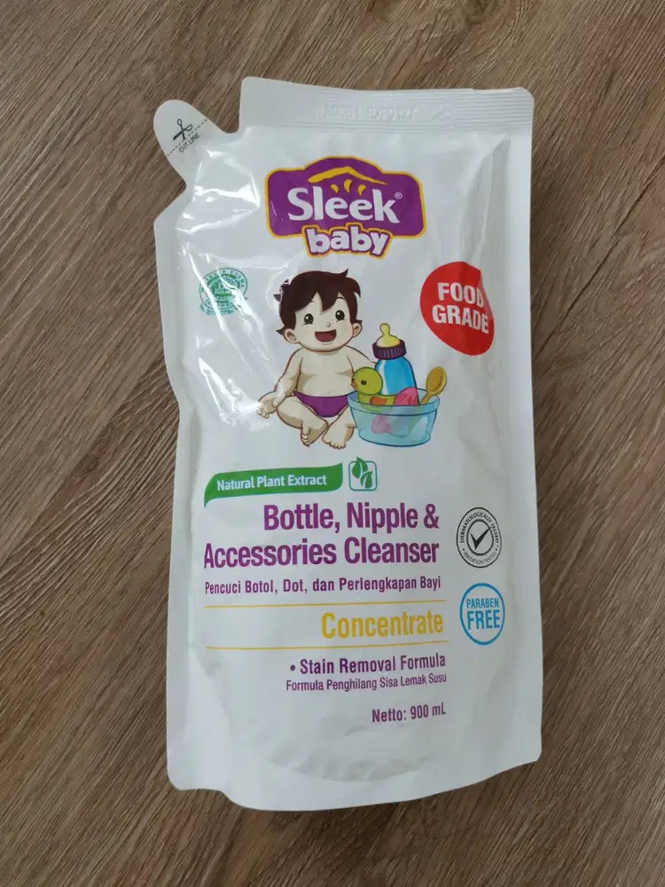 Sleek Baby Bottle, Nipple & Accessories Cleanser 900ml