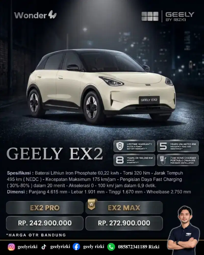 Geely EX2, EX5 & STARRAY EM-i