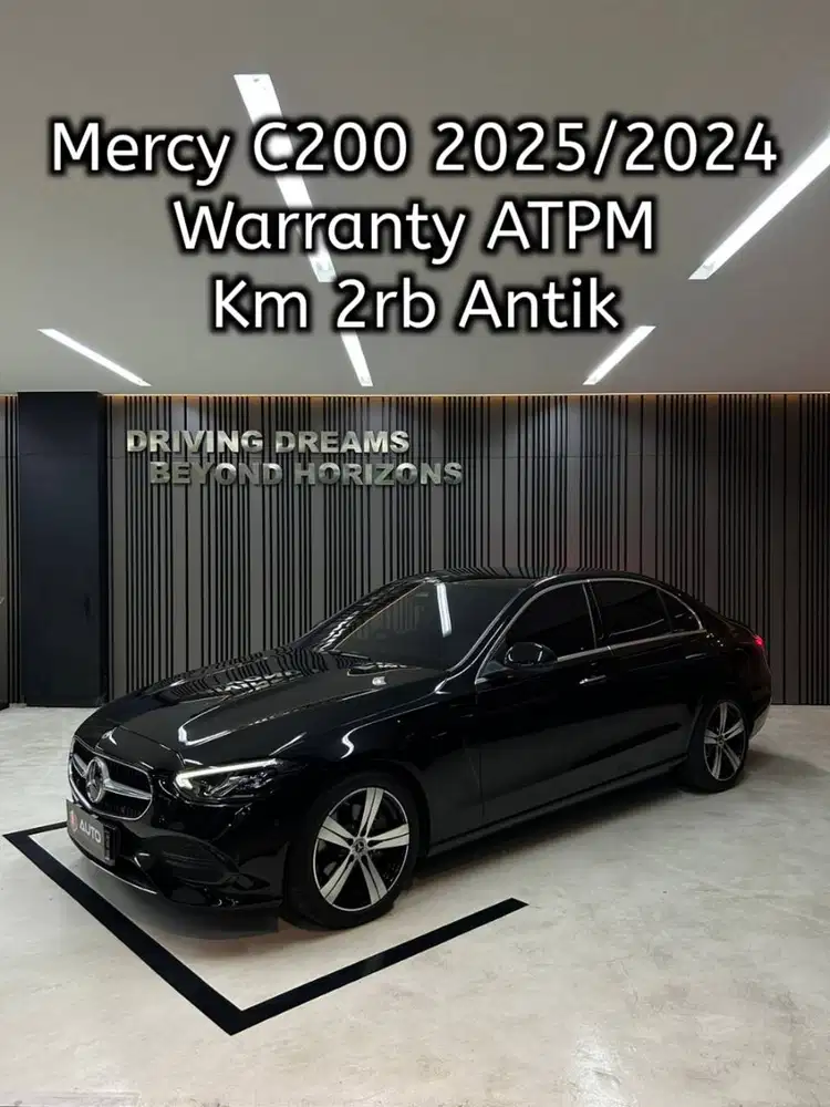 Mercedes Benz C200 2025 Hitam Mercy Km2rb Nik 2024 B22RLE