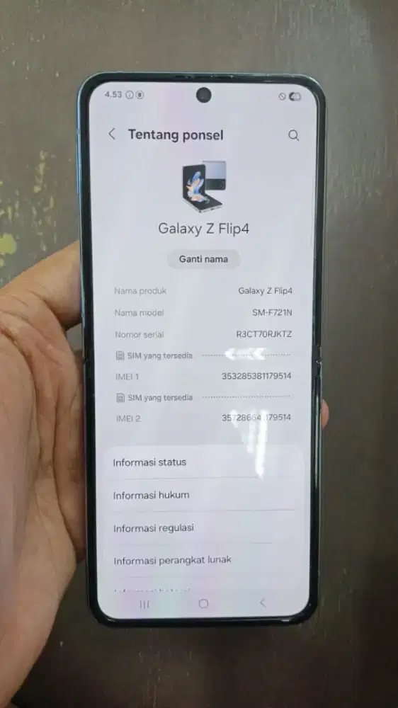 Samsung z flip 4 ram 8/256