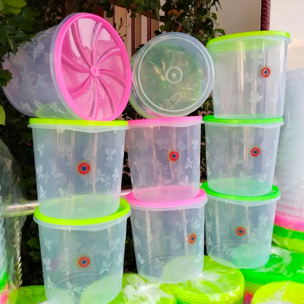 12 Pcs Toples Plastik 3 Liter Motif Kupu-kupu