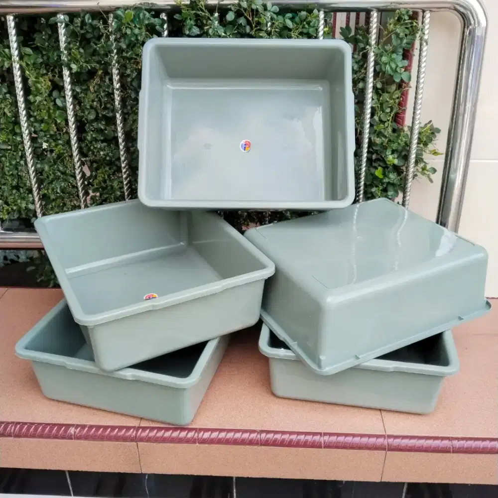 12 Pcs Box / Kotak Plastik 38x31x13 Cm Wadah Penyimpanan Serbaguna