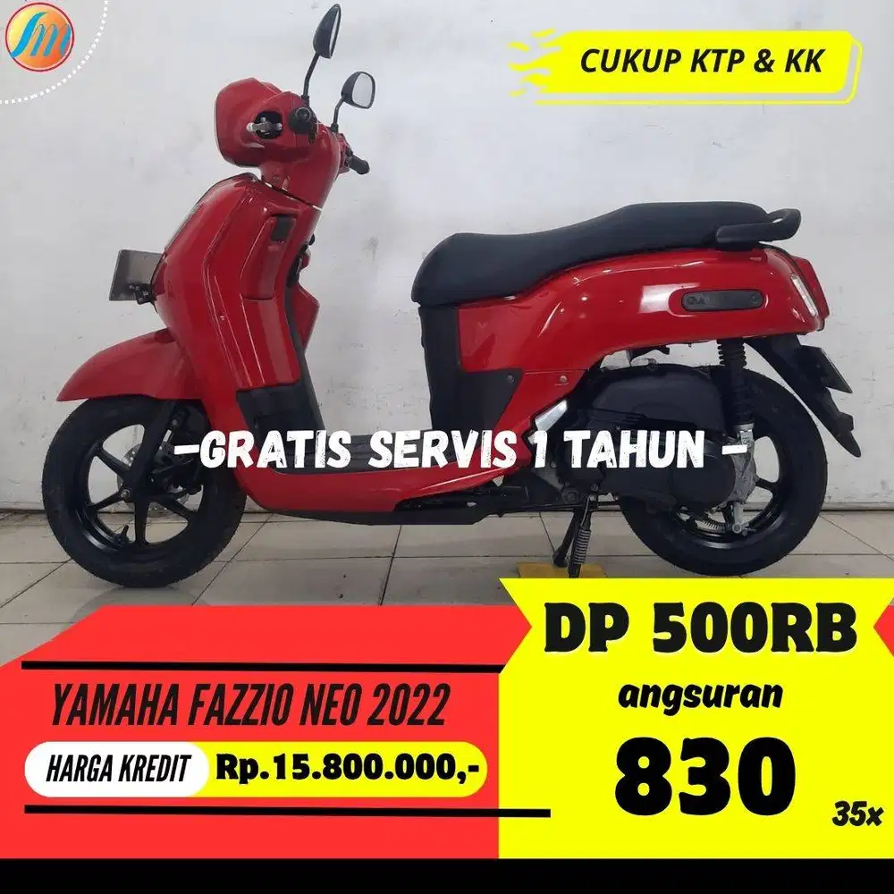 YAMAHA FAZZIO NEO 2022 KREDIT DP HANYA 500RIBU ANGSURAN RINGAN