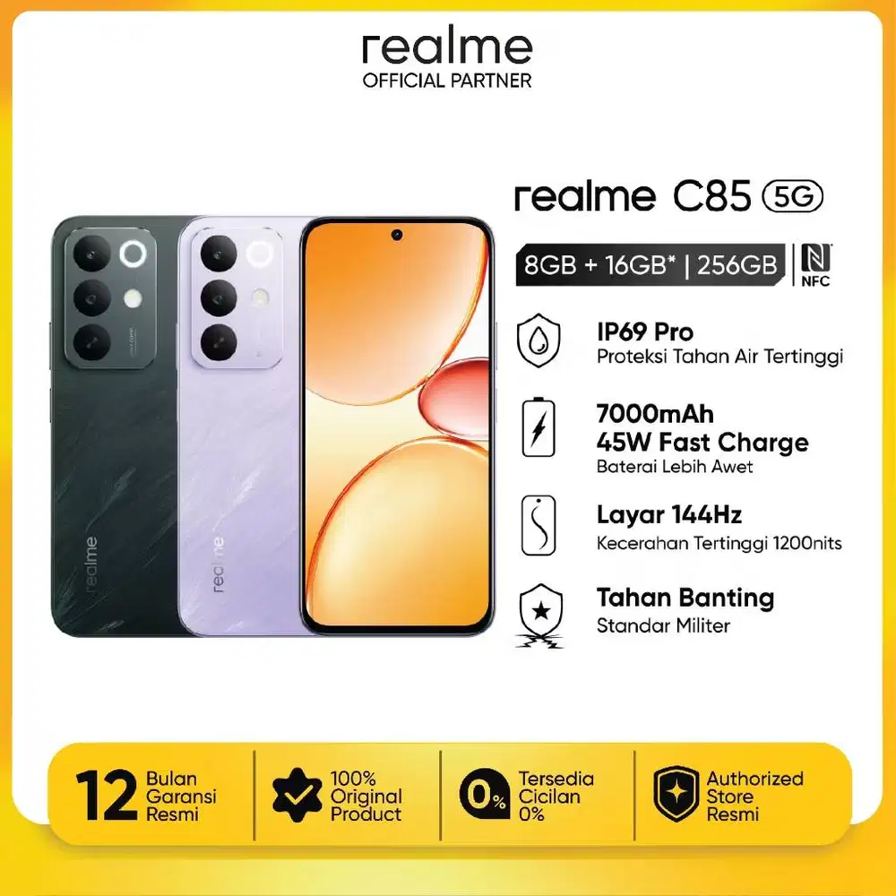[NEW ORIGINAL] REALME C85 5G 8GB+16GB | 256GB | 7000mAh Battery