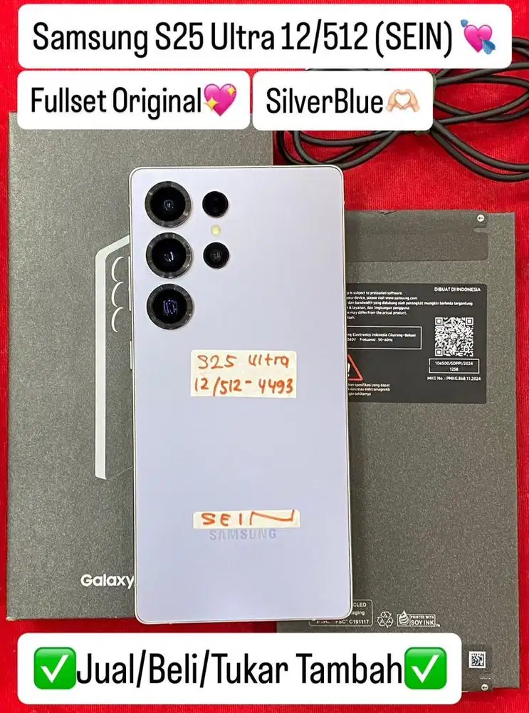 Samsung S25 Ultra 12/512 Gb Titanium Silverblue Resmi sein